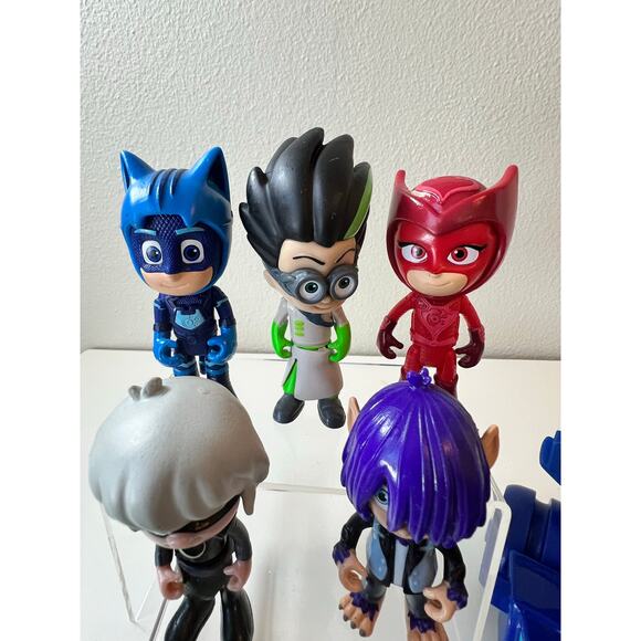 PJ Masks Action Figures and Vehicle Toy Lot Cake Topper - Picture 5 of 5